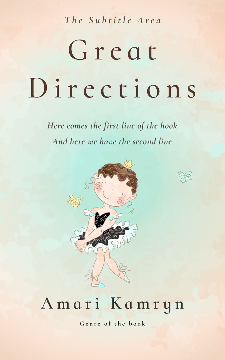 2D view of Premade Teen & Young Adult Book Cover - Periglacial Blue