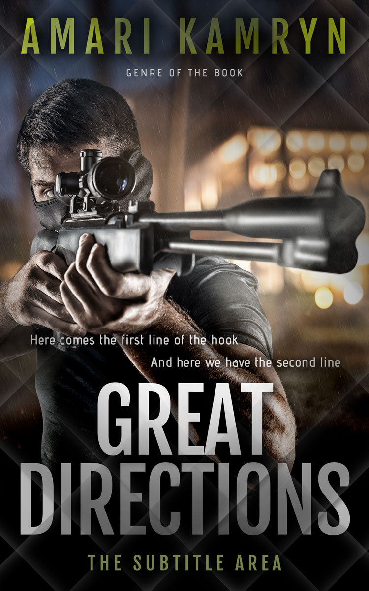 2D view of Premade Mystery & Thriller & Suspense Book Cover - Dune