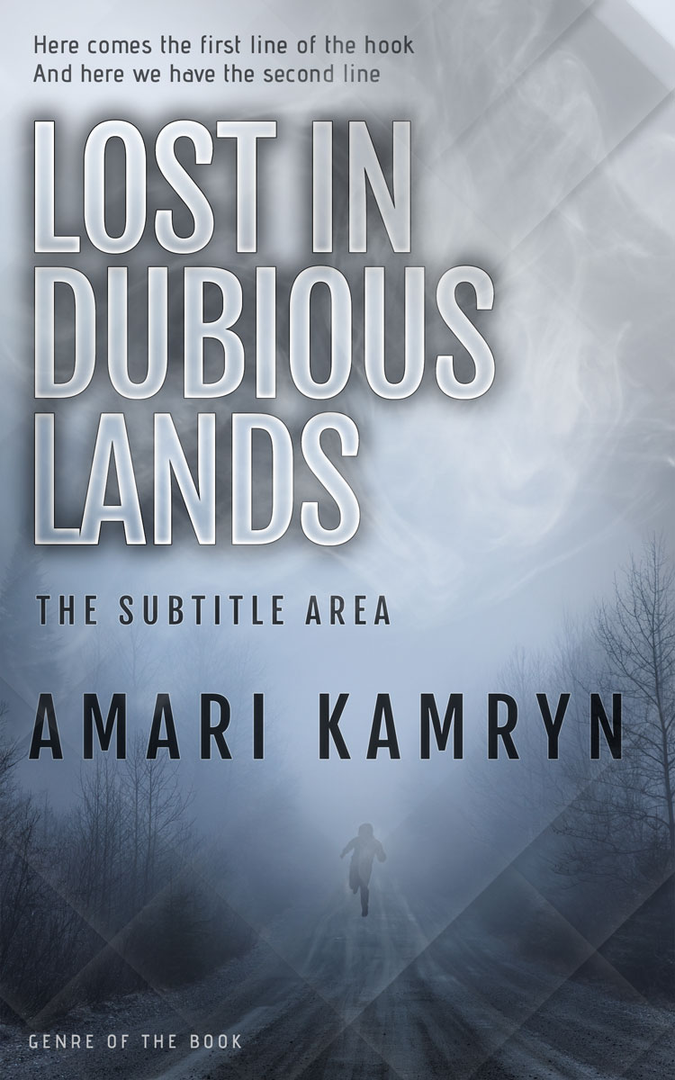 2D view of Premade Mystery & Thriller & Suspense Book Cover - Cadet Blue