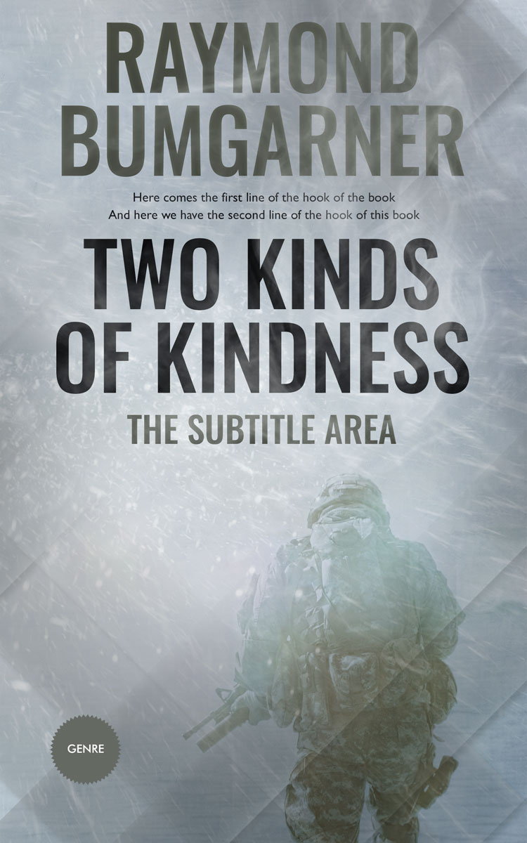 2D view of Premade Action & Adventure Book Cover - Gray Chateau