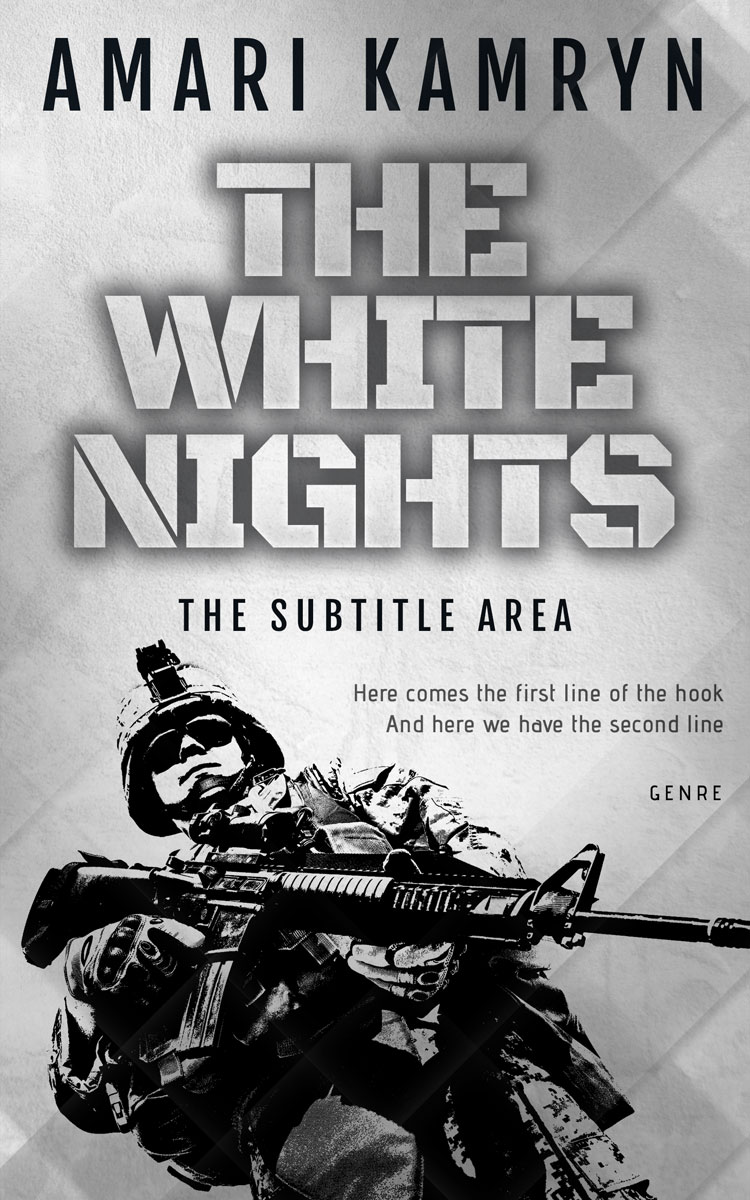 2D view of Premade Mystery & Thriller & Suspense Book Cover - Silver