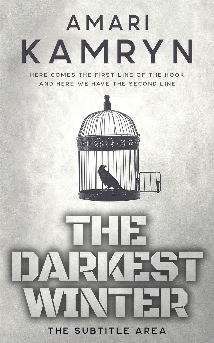 2D view of Premade Horror Book Cover - Quill Gray