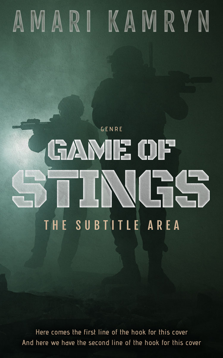 2D view of Premade Mystery & Thriller & Suspense Book Cover - Heavy Metal