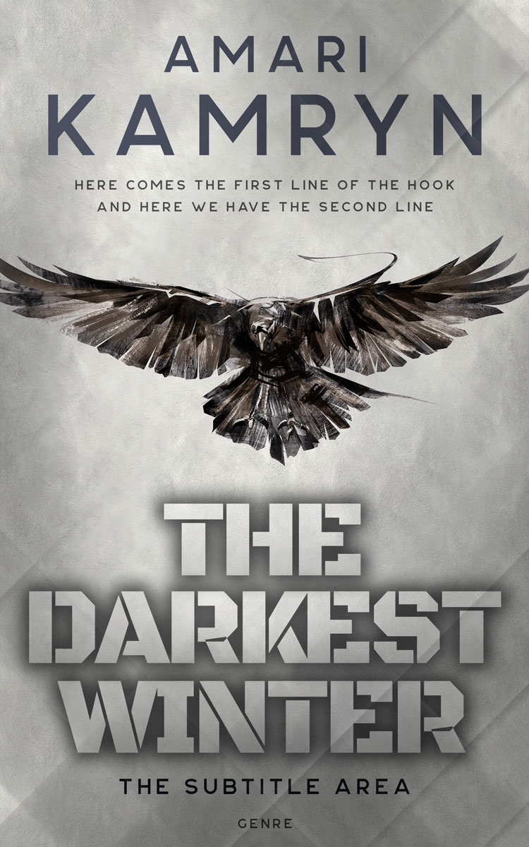 2D view of Premade Mystery & Thriller & Suspense Book Cover - Gray Nickel