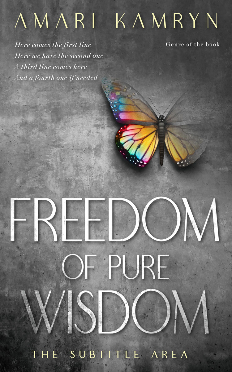 2D view of Premade Religion & Spirituality Book Cover - Dove Gray