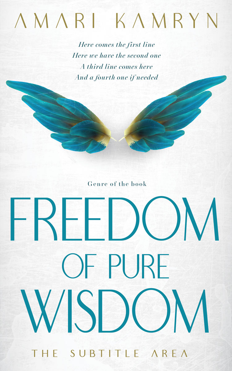 2D view of Premade Poetry Book Cover - Elm