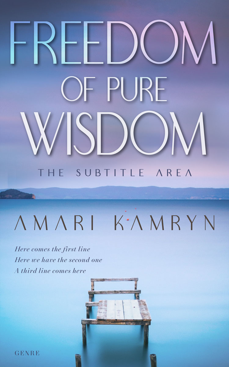 2D view of Premade Literary Fiction Book Cover - Polo Blue