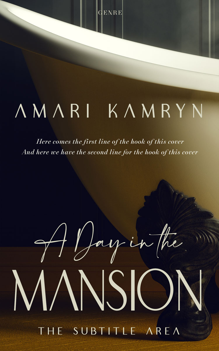 2D view of Premade Mystery & Thriller & Suspense Book Cover - Cocoa Brown