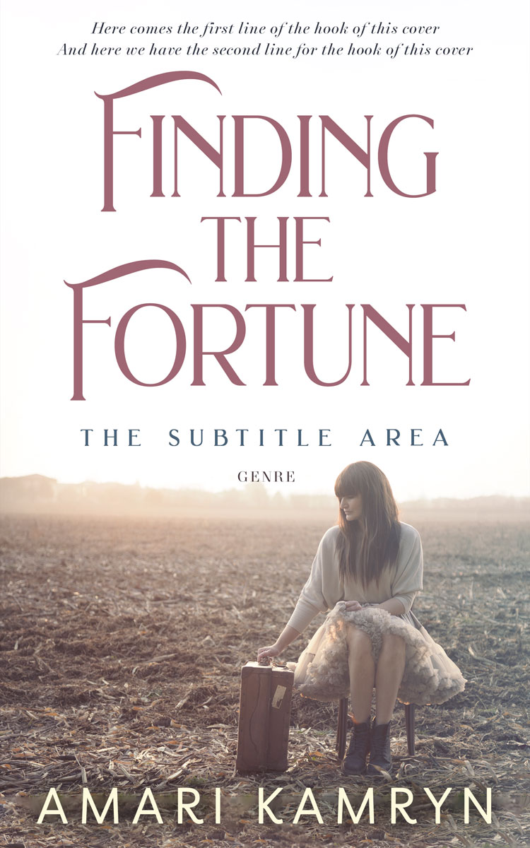 2D view of Premade Romance Book Cover - Americano