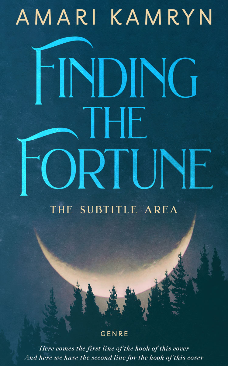 2D view of Premade Horror Book Cover - Nile Blue