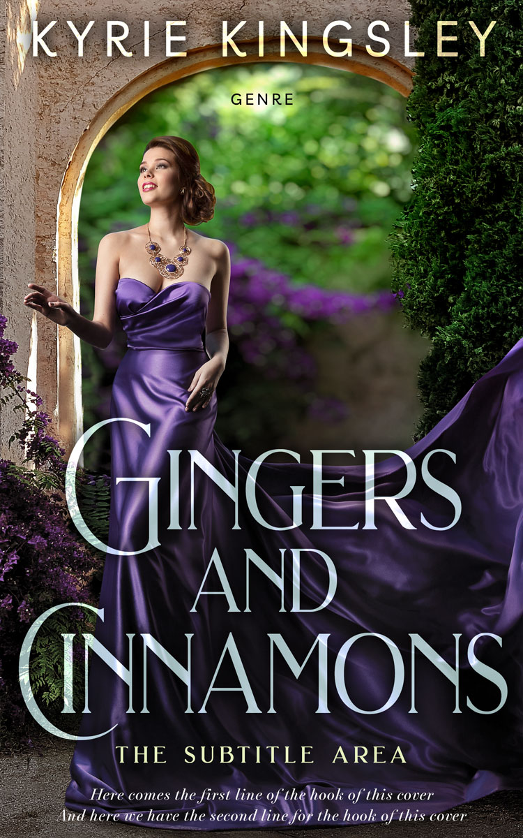 2D view of Premade Romance Book Cover - Tuatara