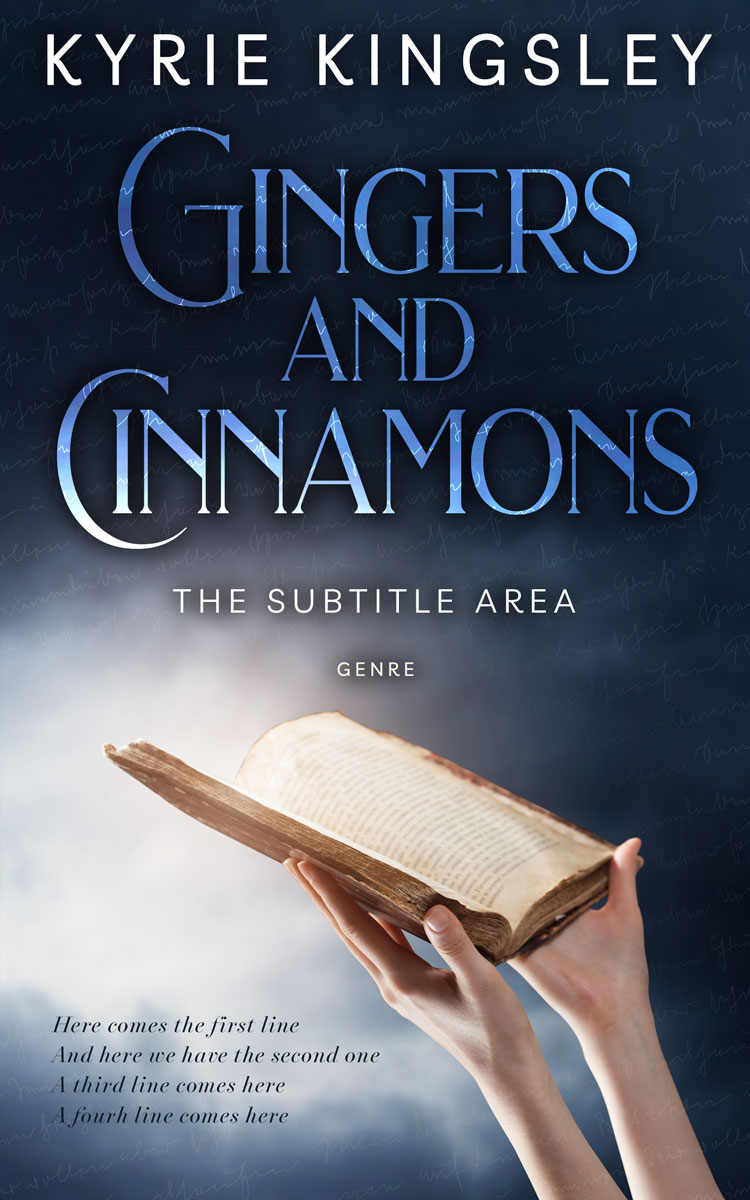 2D view of Premade Religion & Spirituality Book Cover - Silver Rust