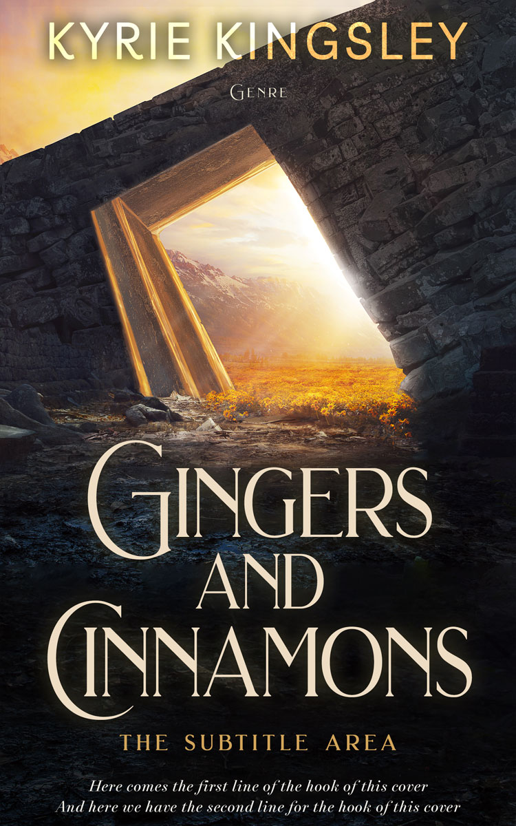 2D view of Premade Fantasy Book Cover - Calico