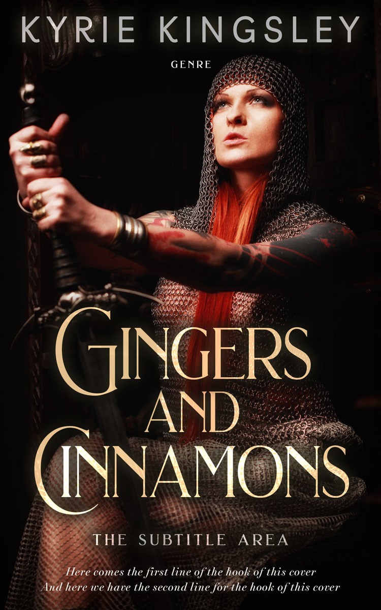 2D view of Premade Fantasy Book Cover - Tan