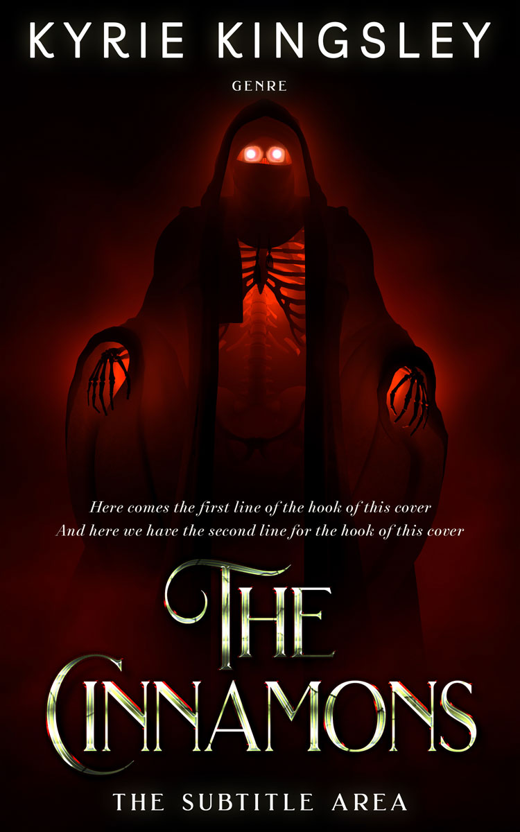 2D view of Premade Horror Book Cover - Creole