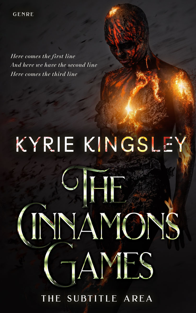 2D view of Premade Paranormal & Urban Book Cover - Cocoa Brown