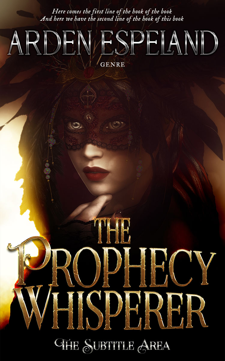 2D view of Premade Fantasy Book Cover - Night Rider