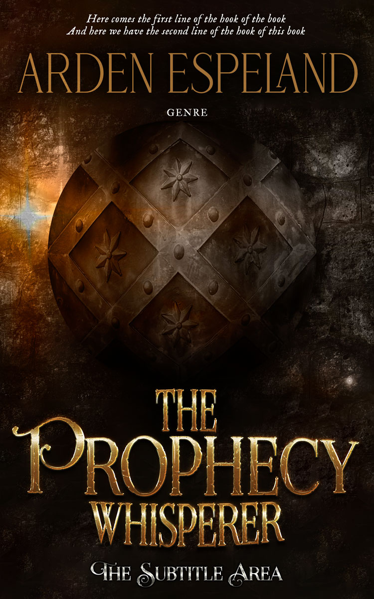 2D view of Premade Fantasy Book Cover - Crowshead