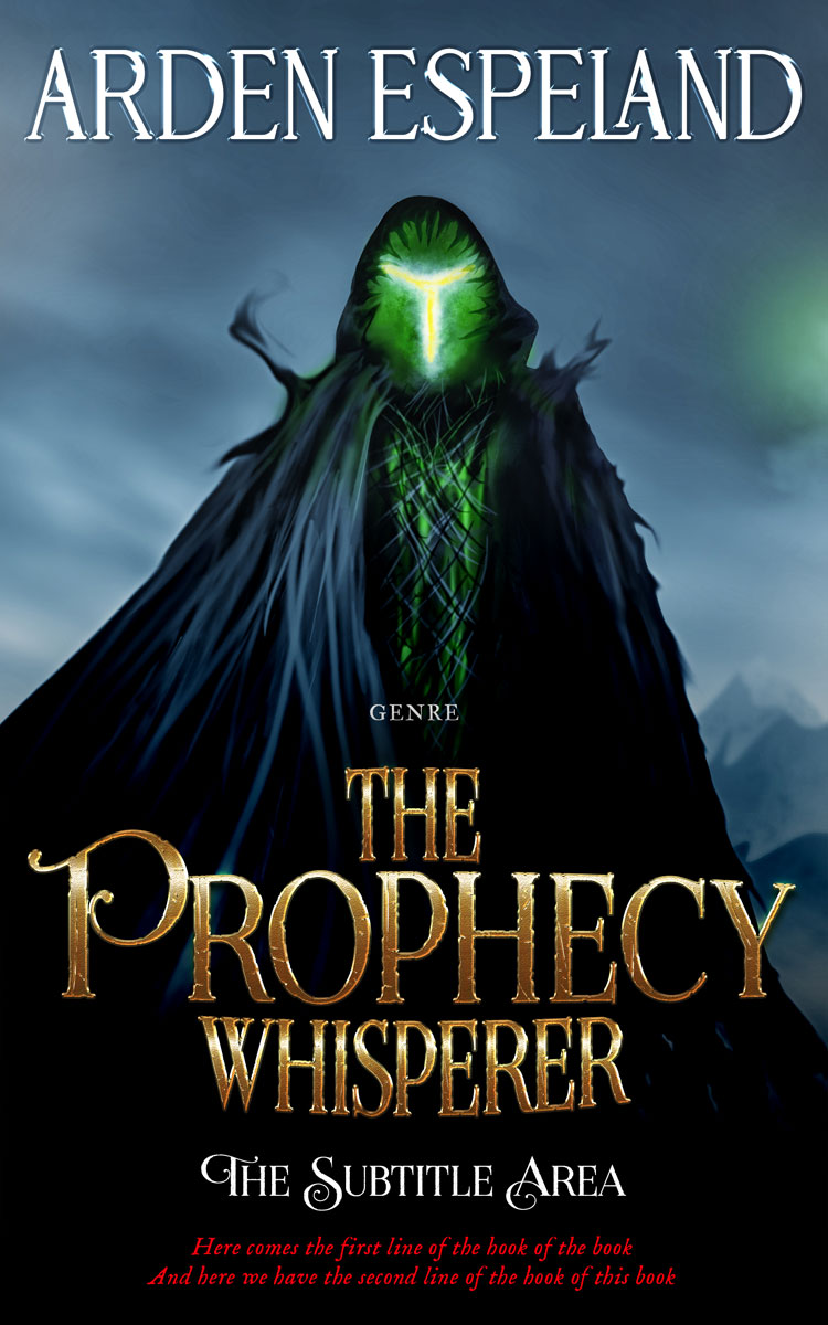 2D view of Premade Fantasy Book Cover - Woodsmoke