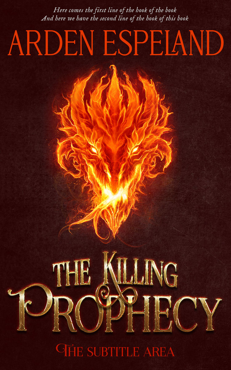 2D view of Premade Fantasy Book Cover - Paco