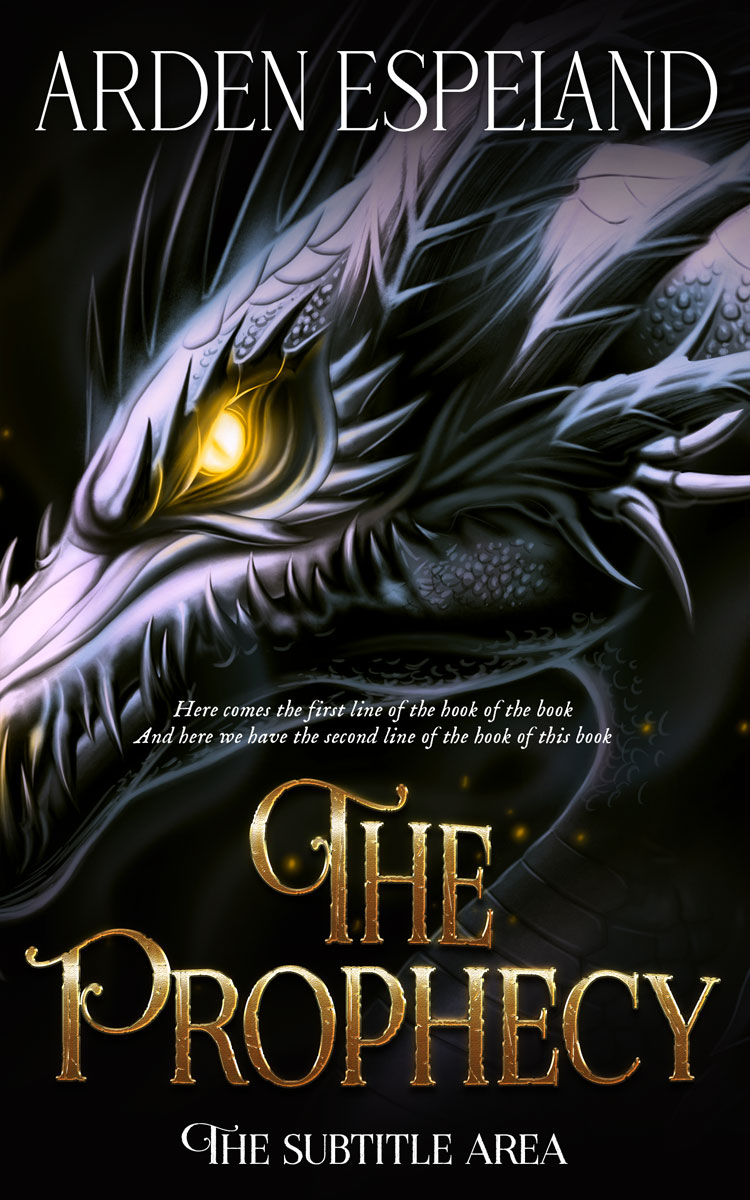 2D view of Premade Fantasy Book Cover - Log Cabin