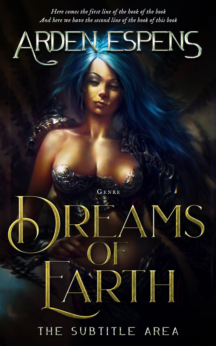 2D view of Premade Fantasy Book Cover - Woodsmoke