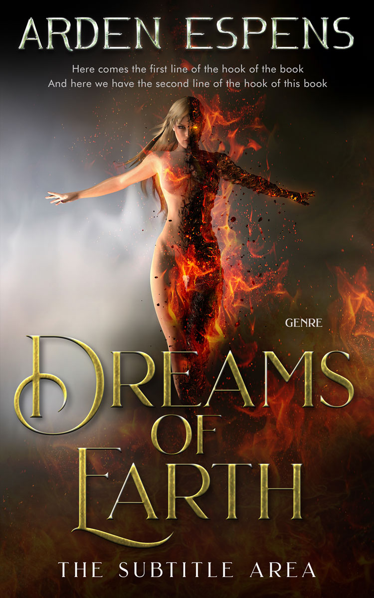 2D view of Premade Fantasy Book Cover - Eclipse