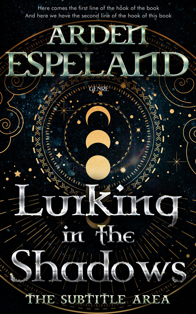 2D view of Premade Fantasy Book Cover - Coral Reef