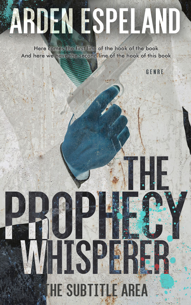 2D view of Premade Mystery & Thriller & Suspense Book Cover - Gray Nickel