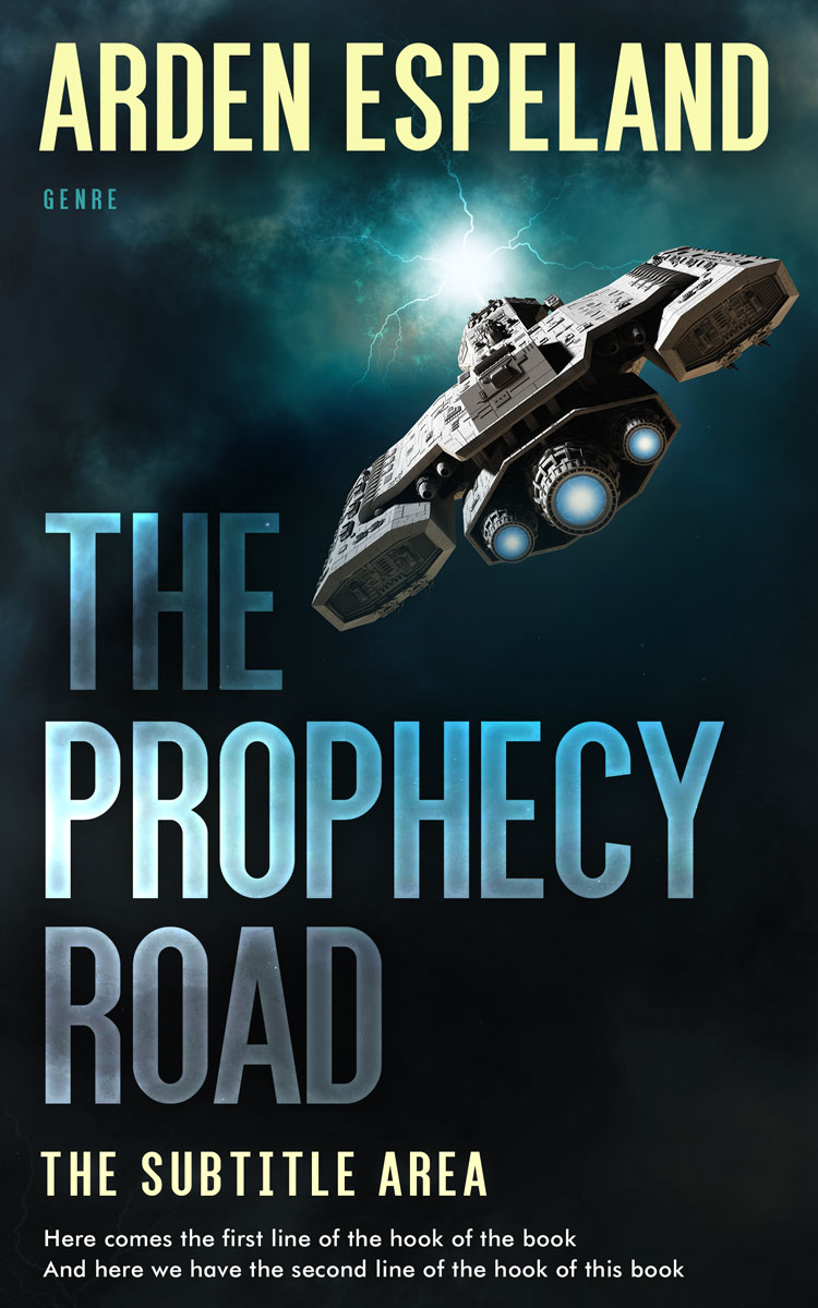 2D view of Premade Science Fiction Book Cover - Aztec