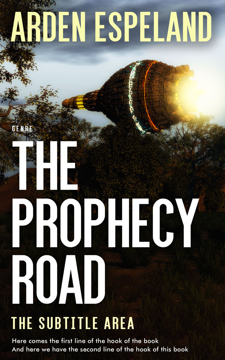 2D view of Premade Science Fiction Book Cover - Tana