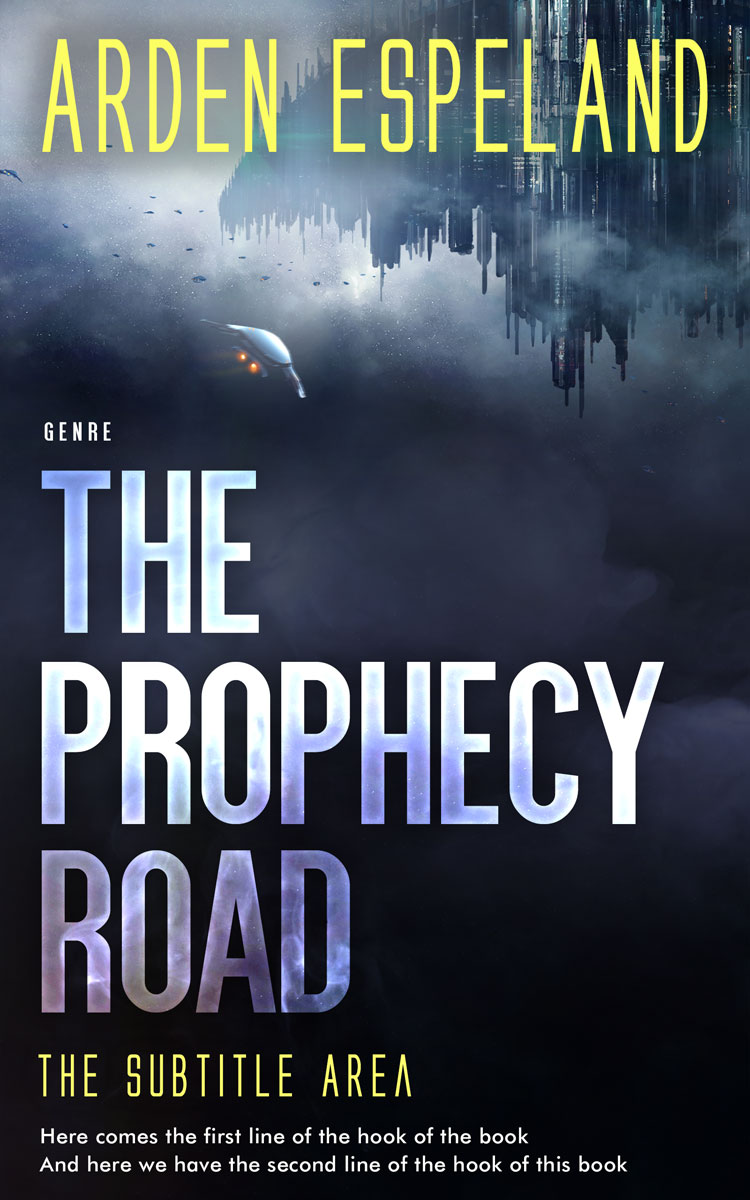 2D view of Premade Science Fiction Book Cover - Mirage