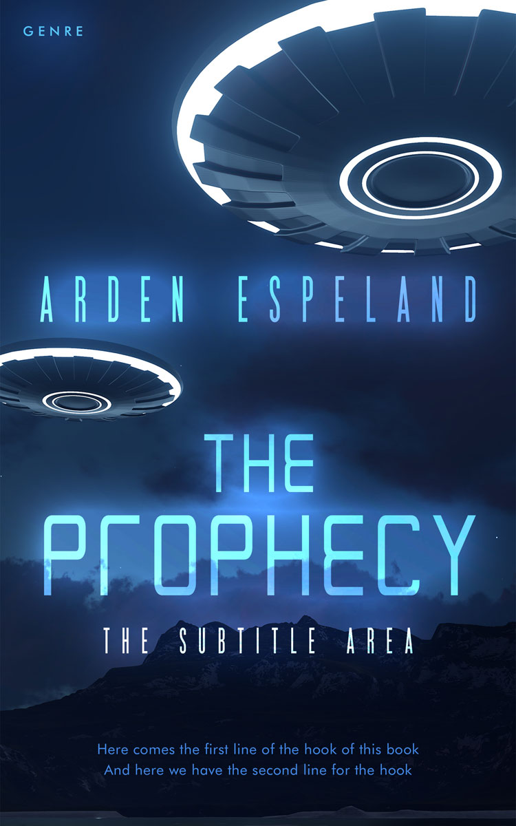 2D view of Premade Science Fiction Book Cover - Big Stone