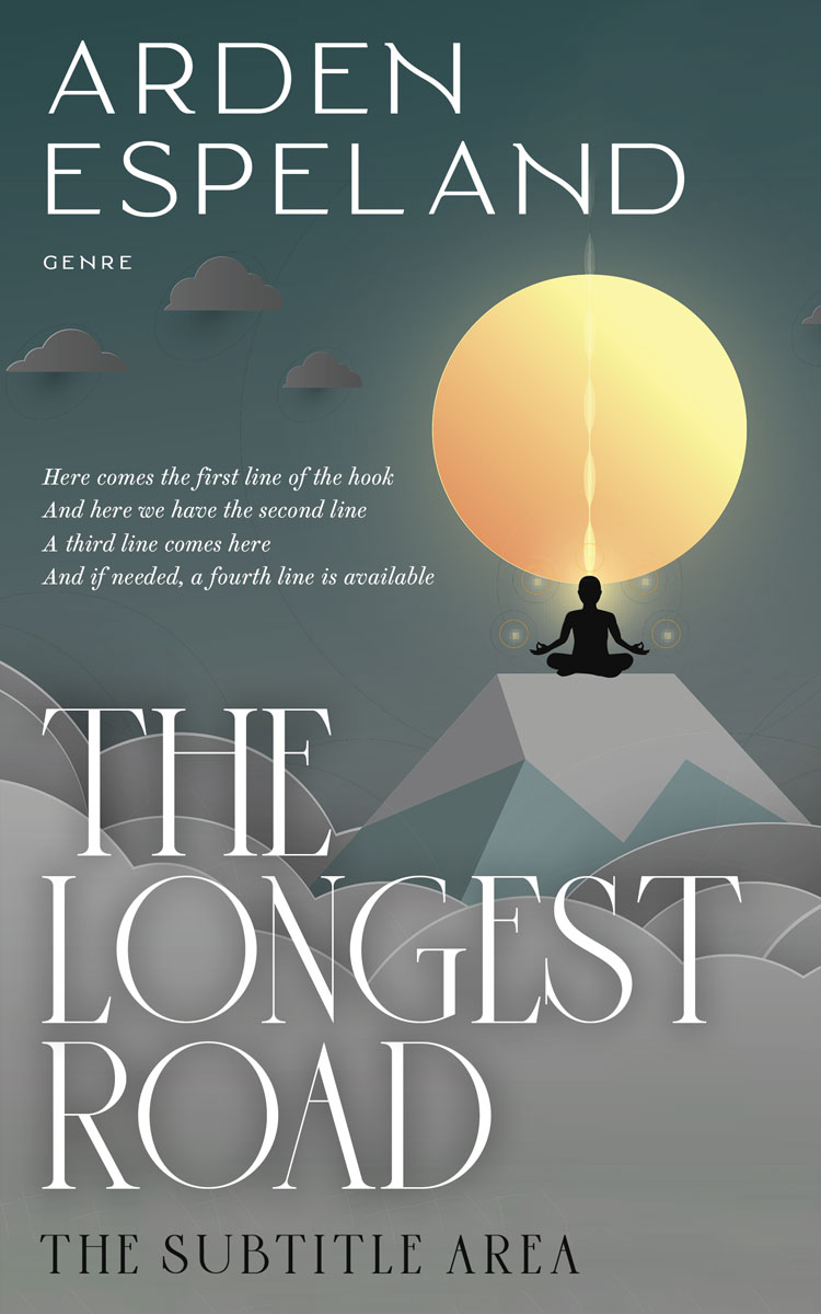 2D view of Premade Self-Improvement & Self-Help Book Cover - Nevada