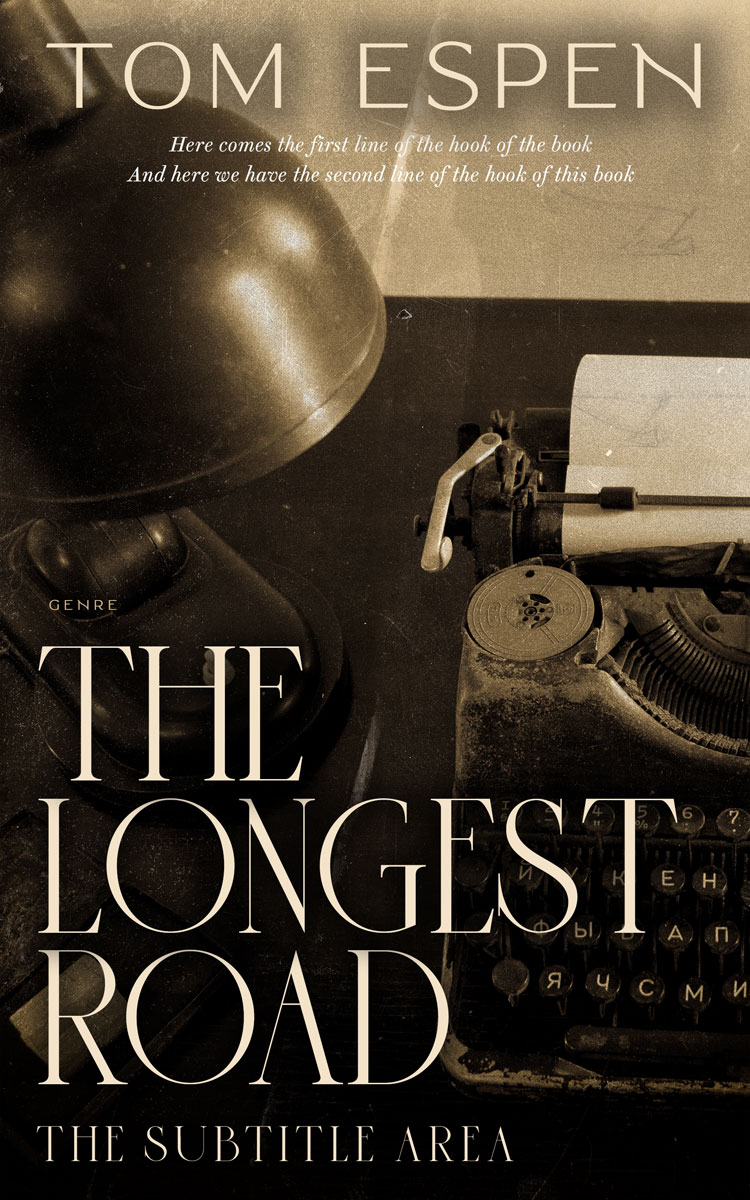 2D view of Premade Business Book Cover - Indian Khaki