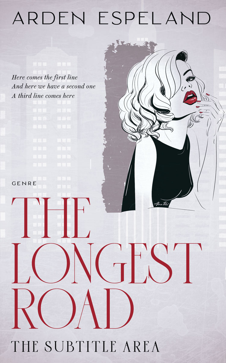 2D view of Premade Chick Lit Book Cover - Mischka