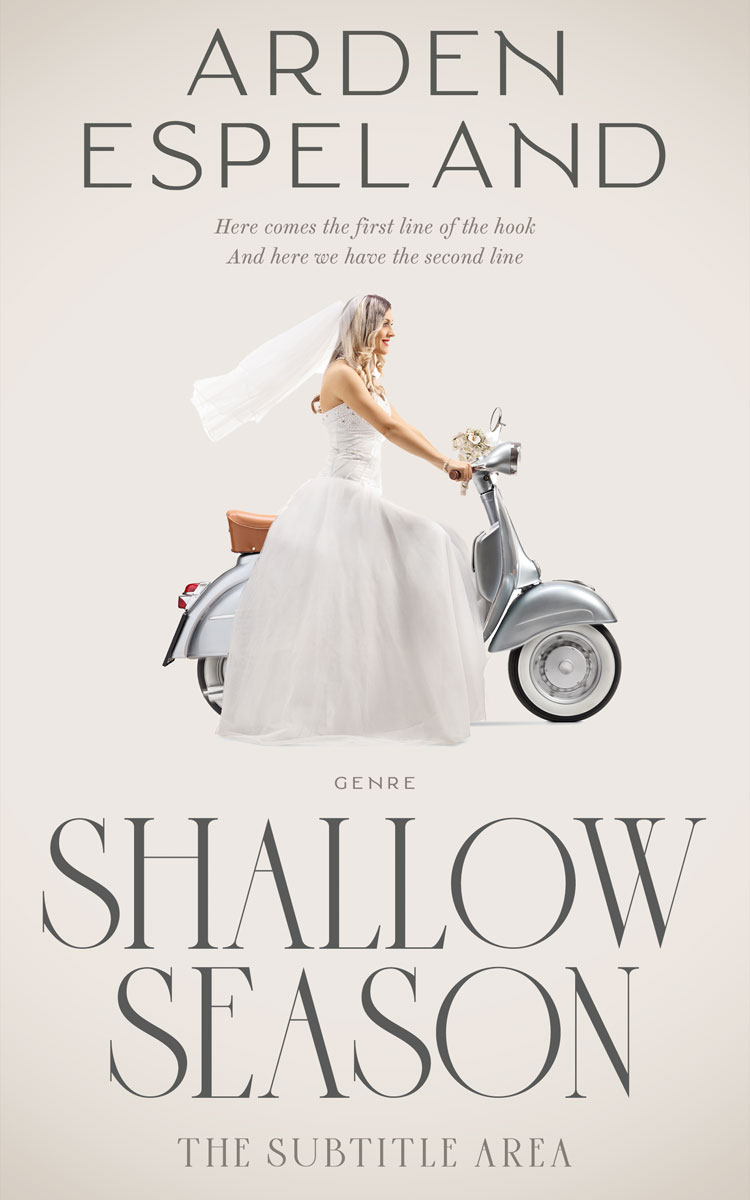 2D view of Premade Romance Book Cover - Satin Linen