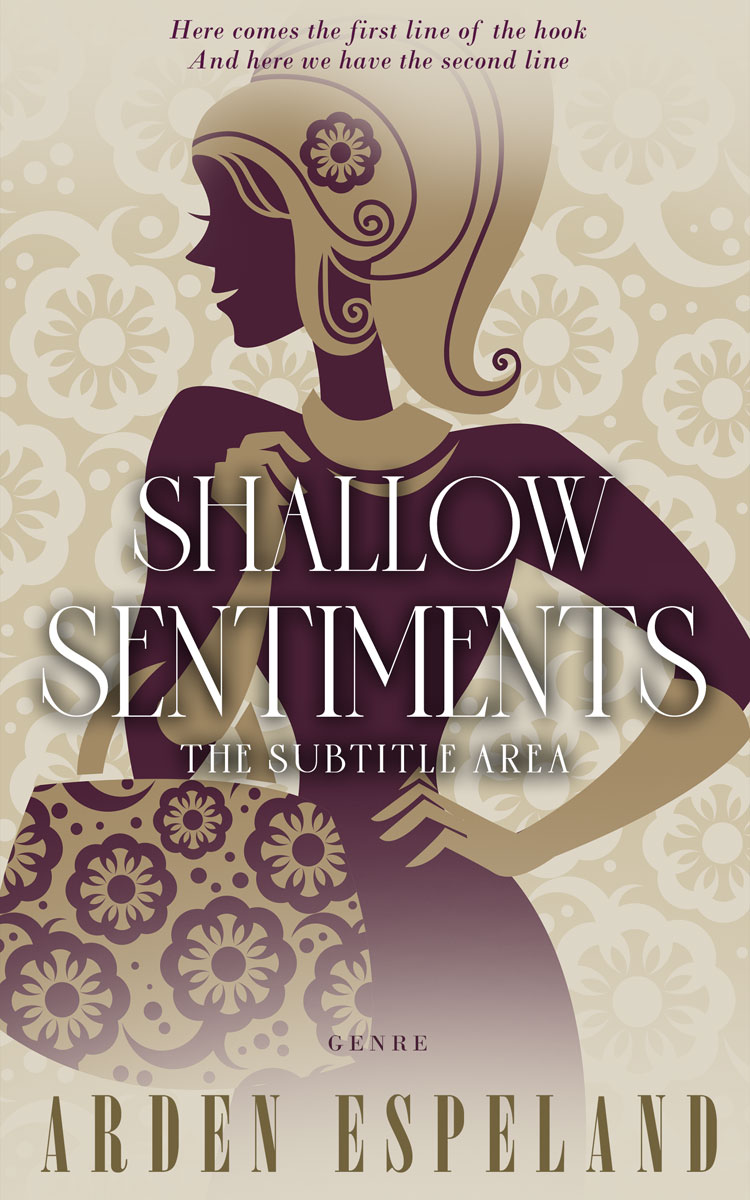 2D view of Premade Teen & Young Adult Book Cover - Soft Amber