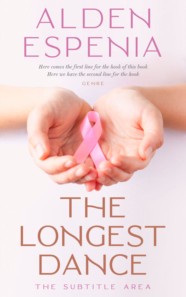 2D view of Premade Health & Mind & Body Book Cover - Dawn Pink