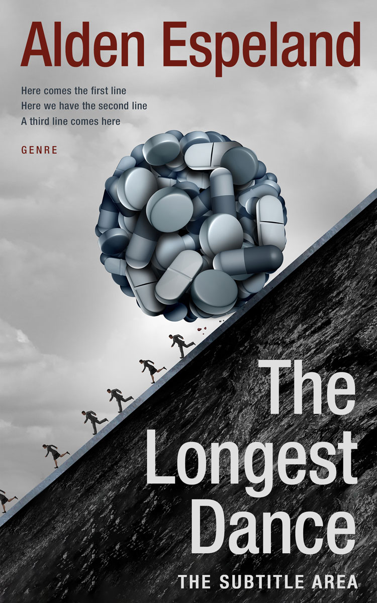 2D view of Premade Medical Book Cover - Silver Sand