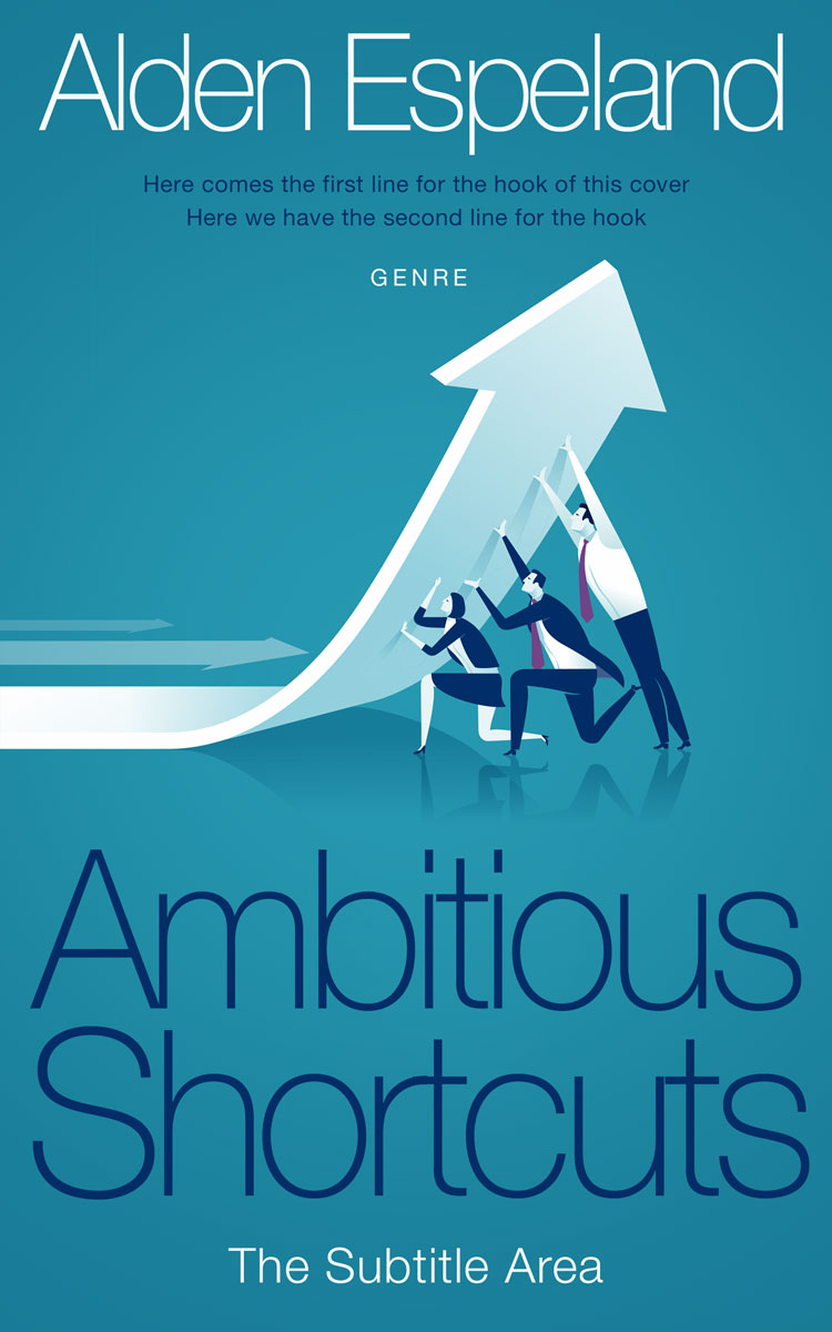 2D view of Premade Self-Improvement & Self-Help Book Cover - Eastern Blue