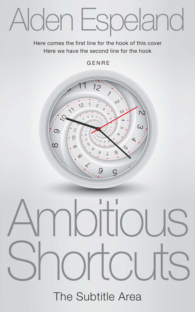 2D view of Premade Abstract Book Cover - Iron