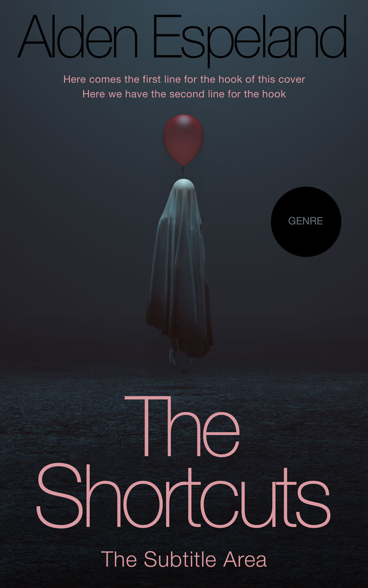 2D view of Premade Horror Book Cover - Shark