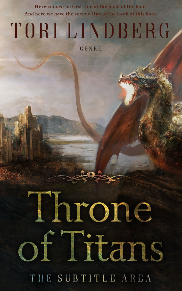 2D view of Premade Fantasy Book Cover - Zeus