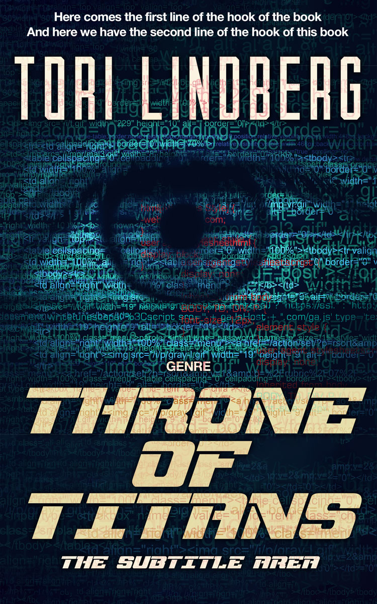 2D view of Premade Mystery & Thriller & Suspense Book Cover - Hampton