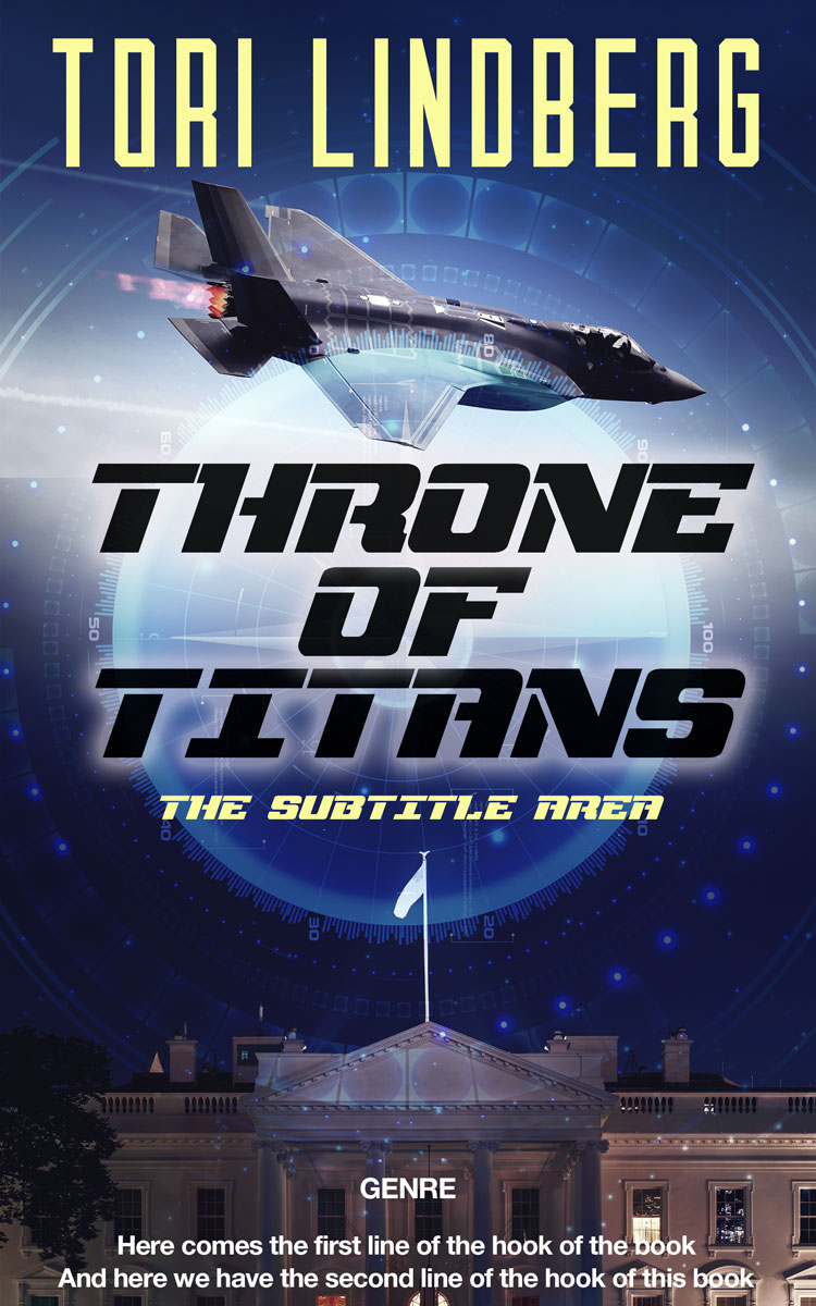 2D view of Premade Action & Adventure Book Cover - Ebony Clay