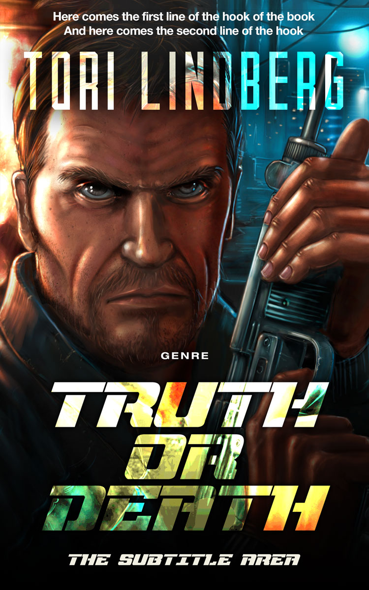 2D view of Premade Science Fiction Book Cover - Brandy