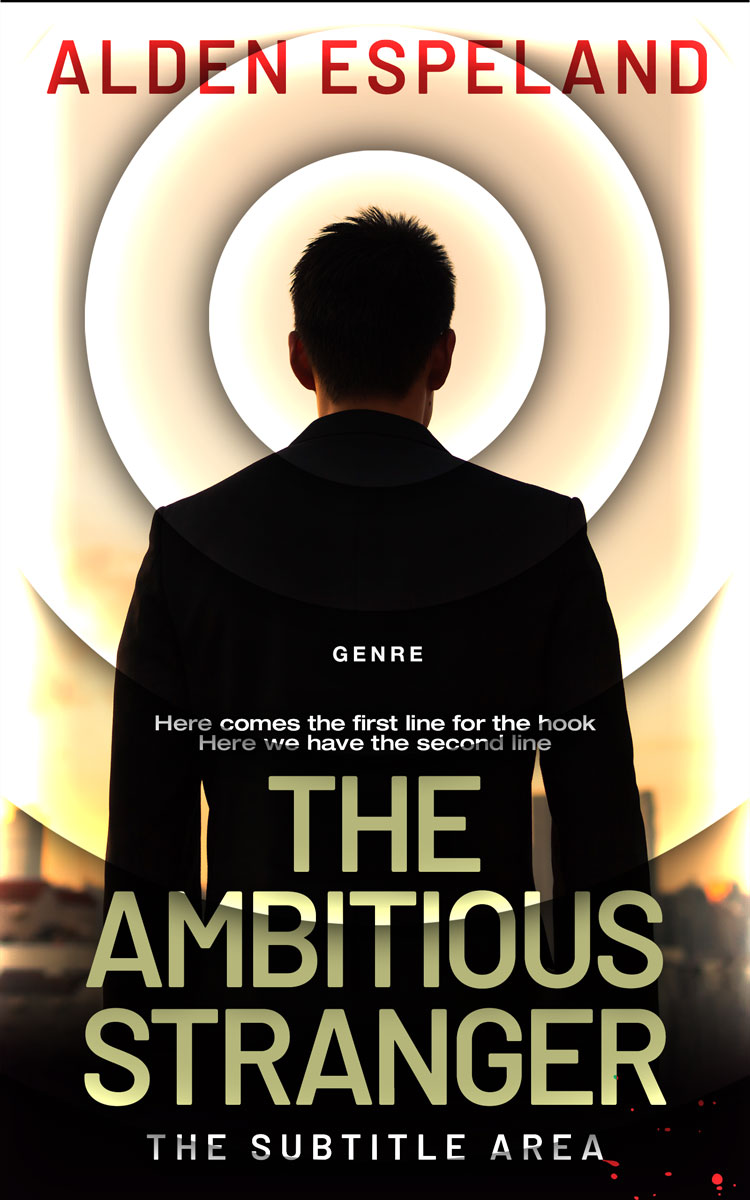 2D view of Premade Mystery & Thriller & Suspense Book Cover - Hampton