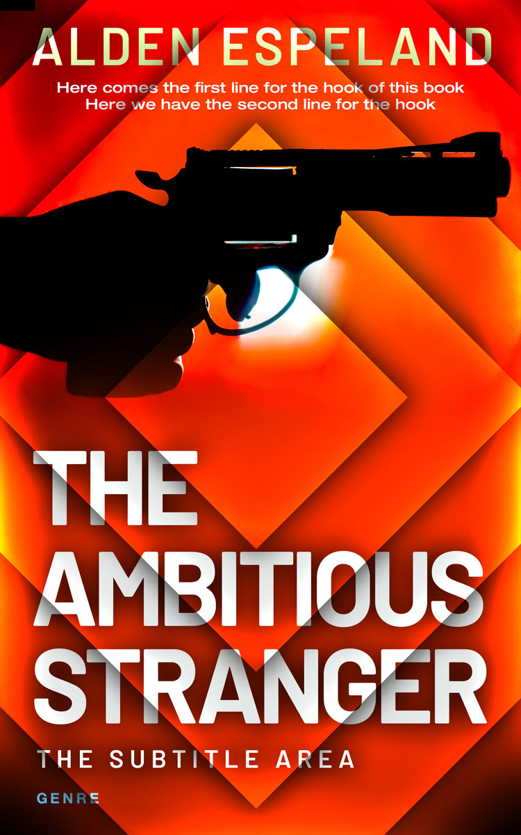 2D view of Premade Mystery & Thriller & Suspense Book Cover - Graphite