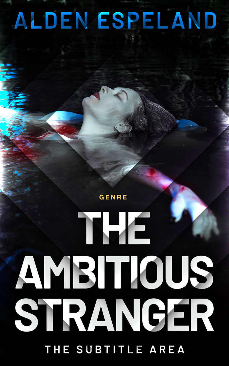 2D view of Premade Mystery & Thriller & Suspense Book Cover - Woodsmoke